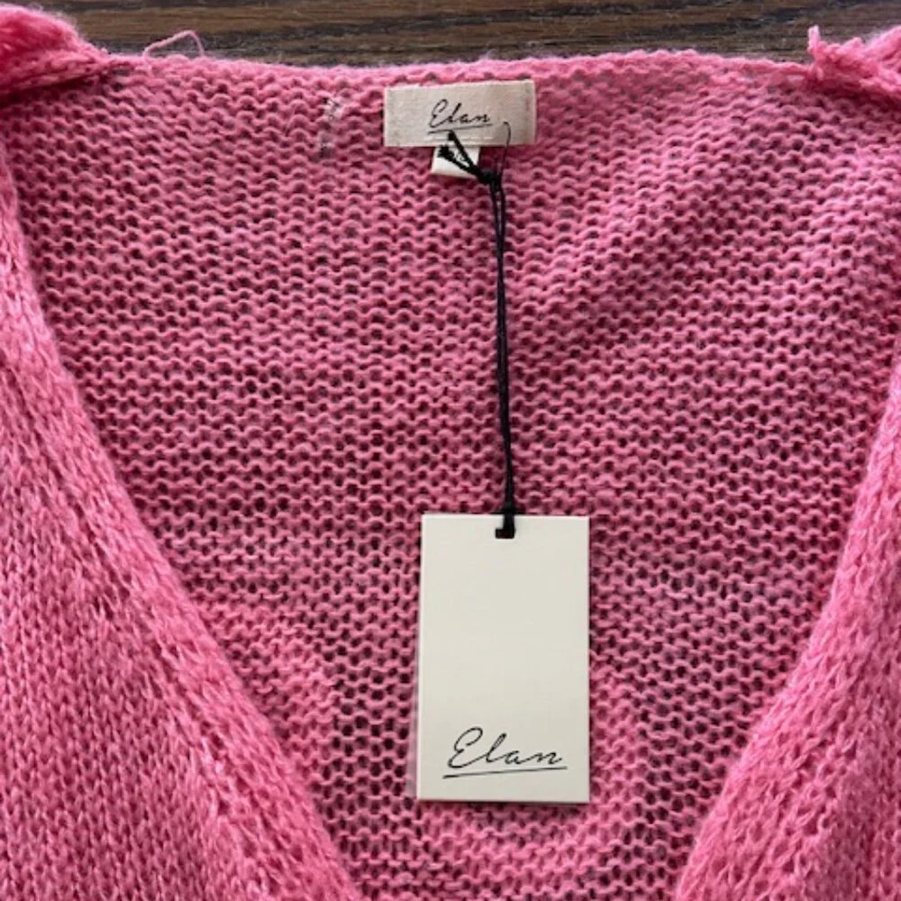 NWT ELAN “Rock & Love” Cardigan / Pink / Size:  OS - Picture 6 of 7